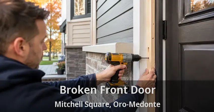 Broken Front Door Mitchell Square, Oro-Medonte - ON