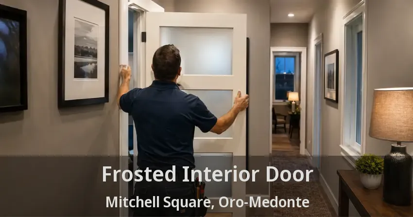 Frosted Interior Door Mitchell Square, Oro-Medonte - ON