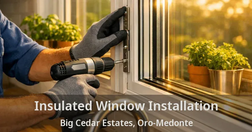Insulated Window Installation Big Cedar Estates, Oro-Medonte - ON