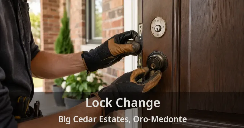 Lock Change Big Cedar Estates, Oro-Medonte - ON
