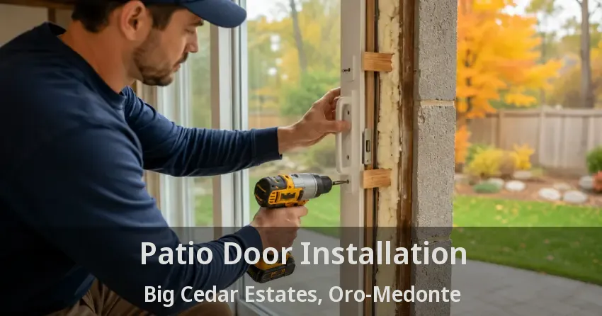 Patio Door Installation Big Cedar Estates, Oro-Medonte - ON