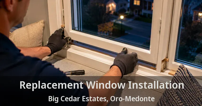 Replacement Window Installation Big Cedar Estates, Oro-Medonte - ON