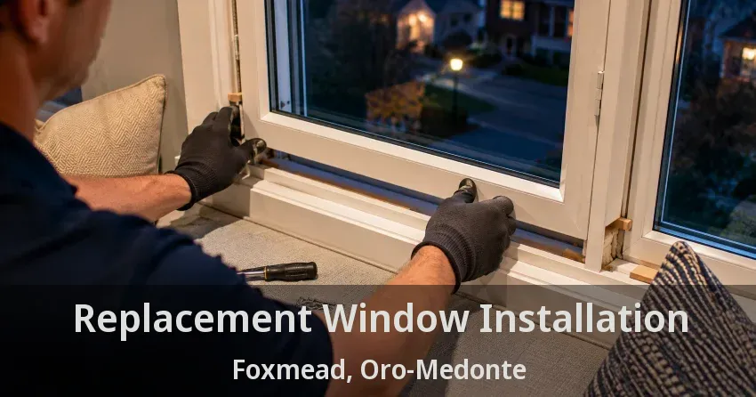Replacement Window Installation Foxmead, Oro-Medonte - ON