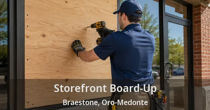Storefront Board-Up Braestone, Oro-Medonte - ON