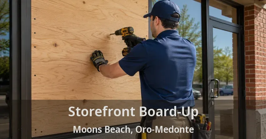 Storefront Board-Up Moons Beach, Oro-Medonte - ON