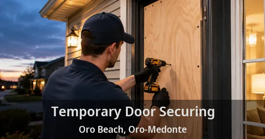Temporary Door Securing Oro Beach, Oro-Medonte - ON