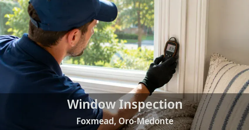 Window Inspection Foxmead, Oro-Medonte - ON