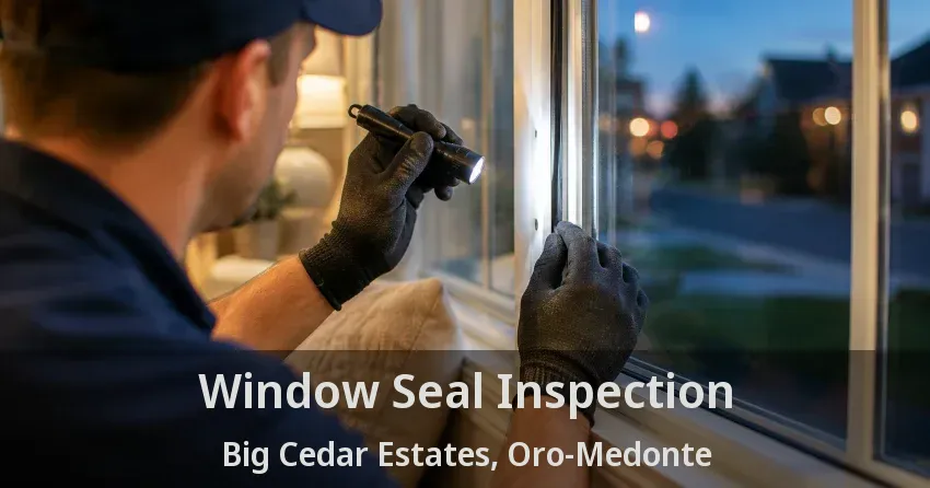 Window Seal Inspection Big Cedar Estates, Oro-Medonte - ON