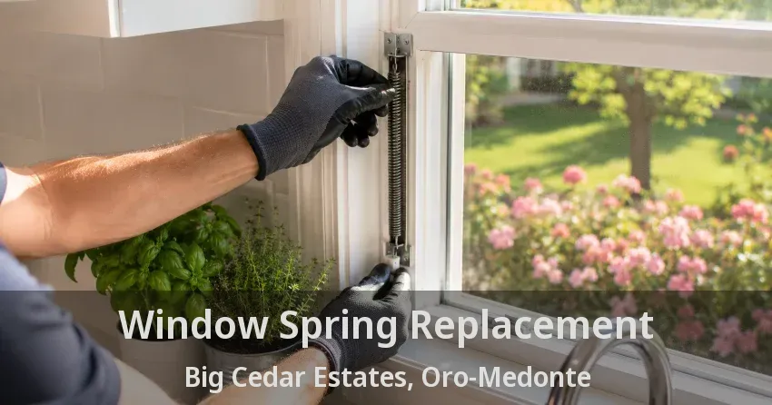 Window Spring Replacement Big Cedar Estates, Oro-Medonte - ON