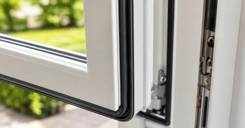 casement window cranked fully open in a Hawkestone, Oro-Medonte home