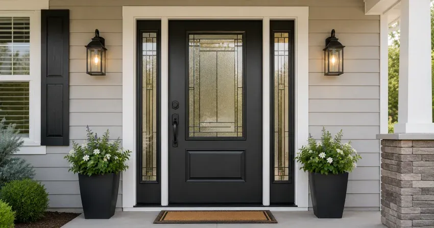 full door replacement installation in Mitchell Square, Oro-Medonte