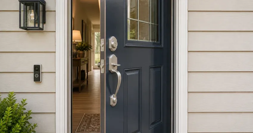 energy-efficient exterior door upgrade installation in Mitchell Square, Oro-Medonte