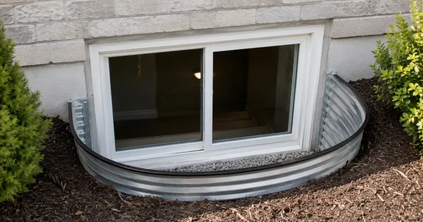new casement kitchen window installed above sink in Oro-Medonte