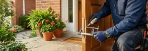 Wooden Door Repair Mitchell Square, Oro-Medonte